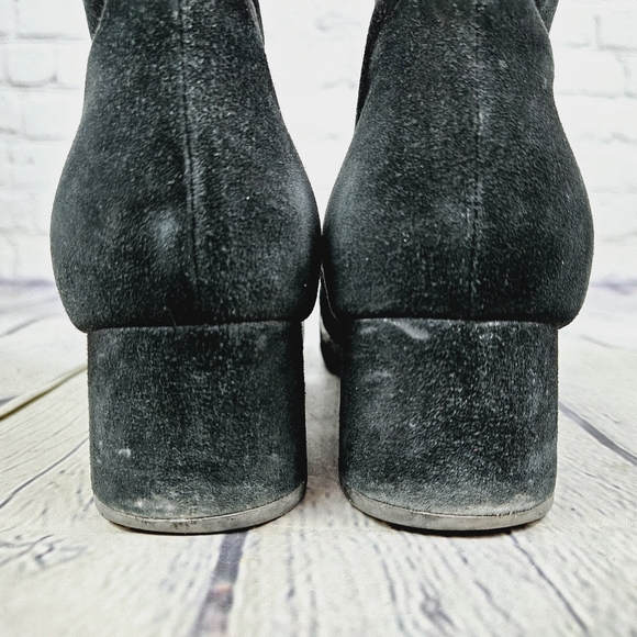 SIGERSON MORRISON | Zero suede & leather patchwork pointed toe ankle boots - Picture 7 of 13